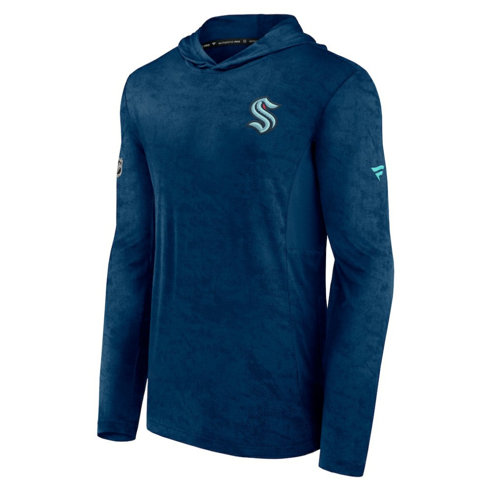 Seattle Kraken Fanatics Authentic Pro Rink Camo Pullover Hoodie - Deep Sea Blue - NHL 4501585