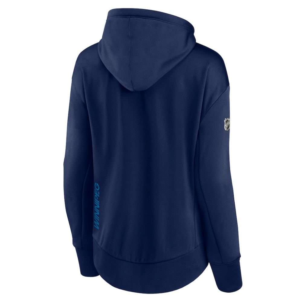 Winnipeg Jets Fanatics Women's Authentic Pro Rink Full-Zip Hoodie - Navy - NHL 4502277