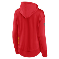 Calgary Flames Fanatics Women's Authentic Pro Rink Full-Zip Hoodie - Red - NHL 4502282