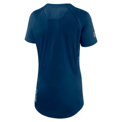 Seattle Kraken Fanatics Women's Authentic Pro Rink Raglan Tech T-Shirt - Deep Sea Blue - NHL 4502313