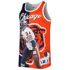 Mitchell & Ness Walter Payton Chicago Bears Retired Player Graphic Tank Top Navy/Orange