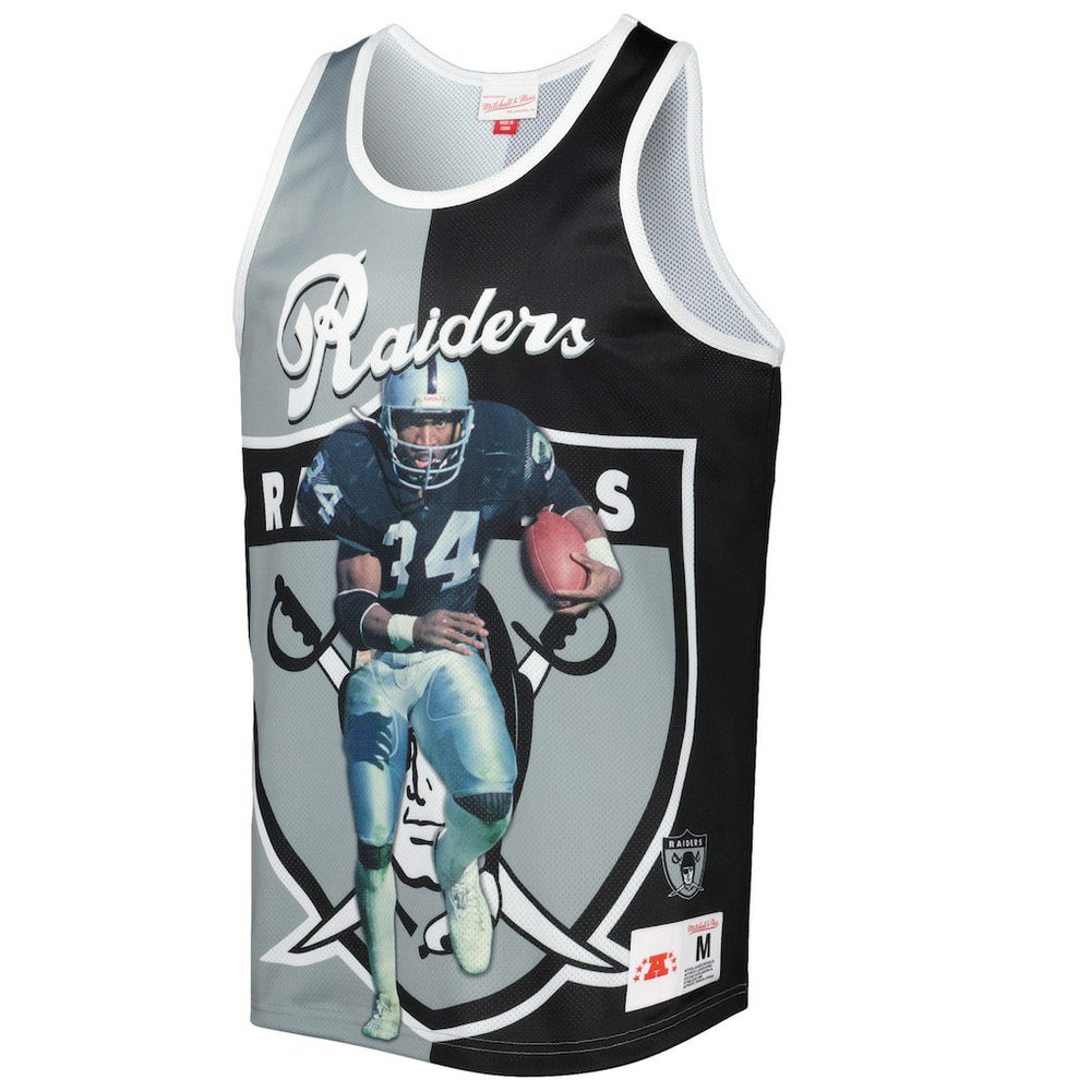 Mitchell & Ness Bo Jackson Las Vegas Raiders Retired Player Graphic Tank Top Black/Silver