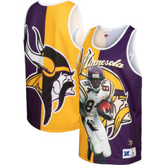 Mitchell & Ness Randy Moss Minnesota Vikings Retired Player Graphic Tank Top Purple/Gold