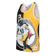 Mitchell & Ness Troy Polamalu Pittsburgh Steelers Retired Player Graphic Tank Top Black/Gold