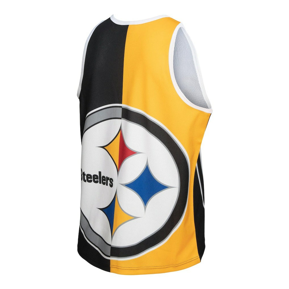 Mitchell & Ness Troy Polamalu Pittsburgh Steelers Retired Player Graphic Tank Top Black/Gold