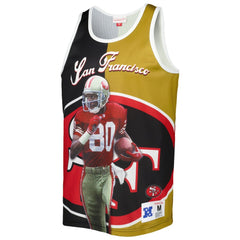 Mitchell & Ness Jerry Rice San Francisco 49ers Retired Player Graphic Tank Top Black/Gold