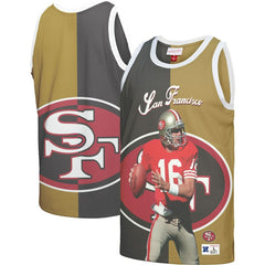 Mitchell & Ness Joe Montana San Francisco 49ers Retired Player Graphic Tank Top Black/Gold