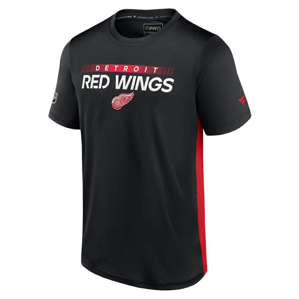 Detroit Red Wings Fanatics Authentic Pro Rink Tech T-Shirt - Black/Red - NHL 4503809
