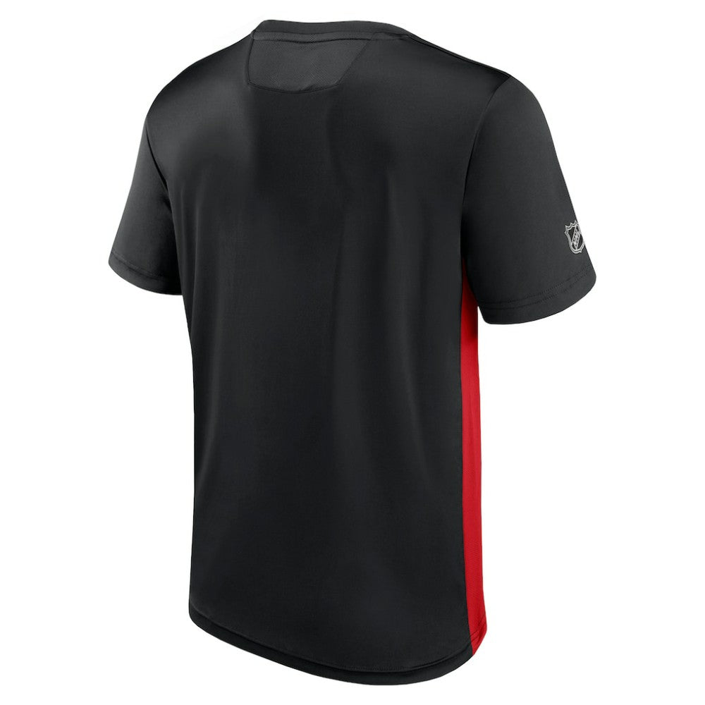 Detroit Red Wings Fanatics Authentic Pro Rink Tech T-Shirt - Black/Red - NHL 4503809
