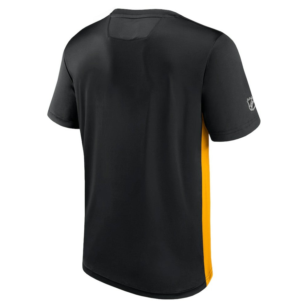 Pittsburgh Penguins Fanatics Authentic Pro Rink Tech T-Shirt - Black/Gold - NHL 4503814