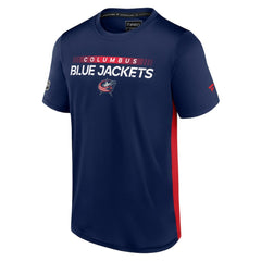 Columbus Blue Jackets Fanatics Authentic Pro Rink Tech T-Shirt - Navy/Red - NHL 4503822