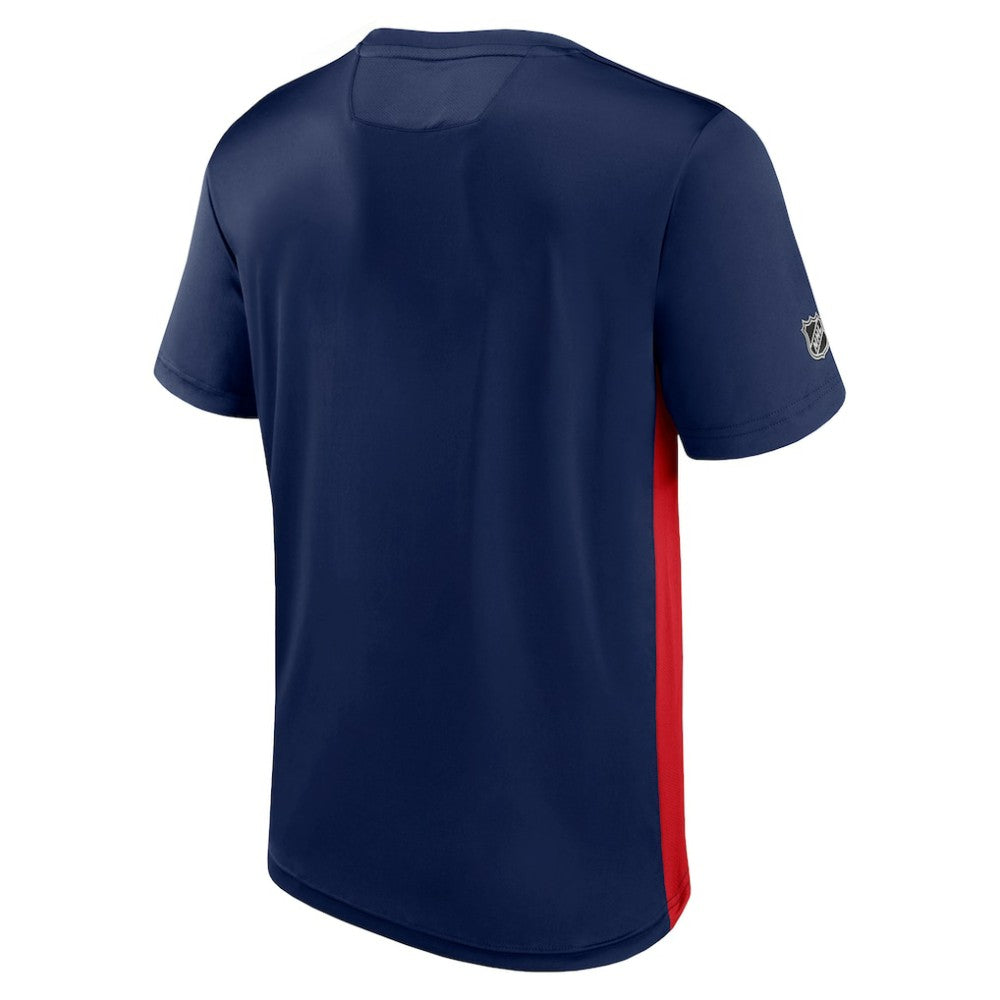 Columbus Blue Jackets Fanatics Authentic Pro Rink Tech T-Shirt - Navy/Red - NHL 4503822