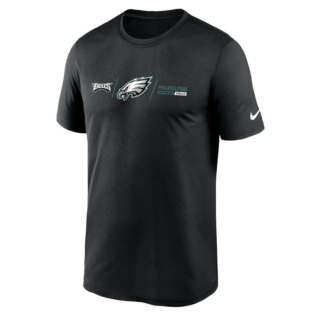Nike Philadelphia Eagles Horizontal Lockup Legend T-Shirt Black