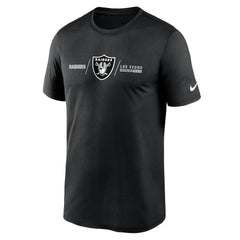 Nike Las Vegas Raiders Horizontal Lockup Legend Performance T-Shirt Black