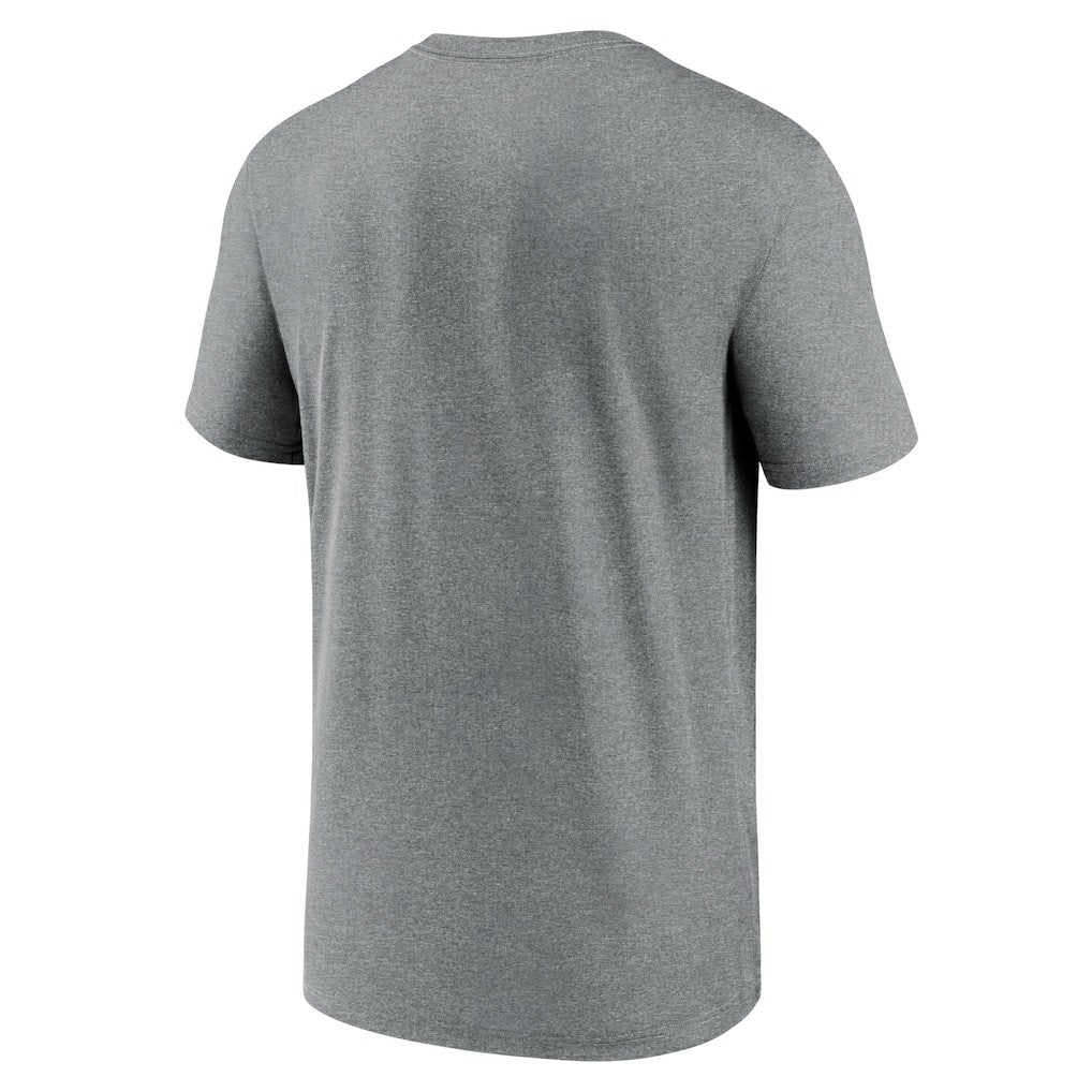 Nike Las Vegas Raiders Horizontal Lockup Legend Performance T-Shirt Heather Charcoal