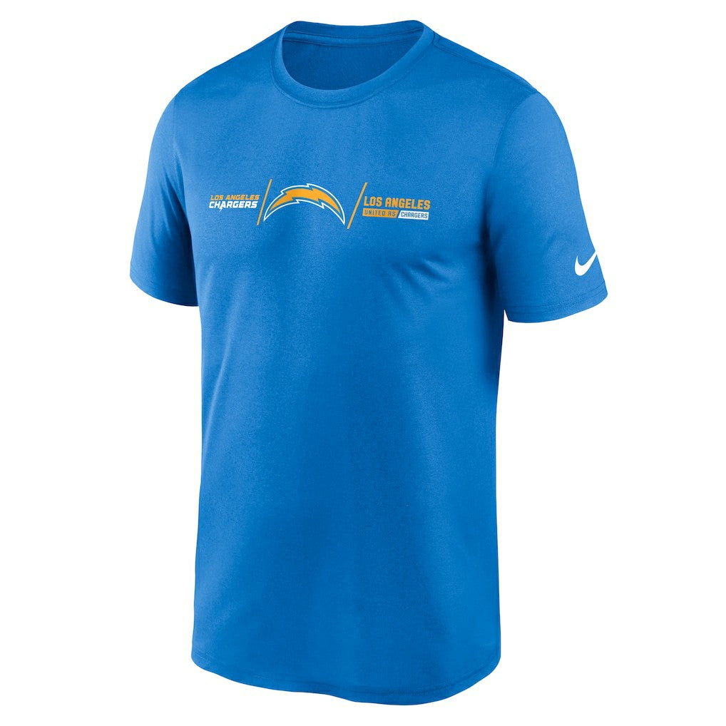 Nike Los Angeles Chargers Horizontal Lockup Legend T-Shirt Powder Blue