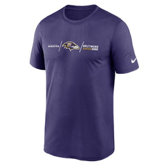 Nike Baltimore Ravens Horizontal Lockup Legend T-Shirt Purple