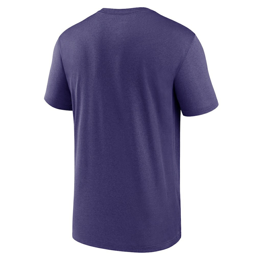 Nike Baltimore Ravens Horizontal Lockup Legend T-Shirt Purple