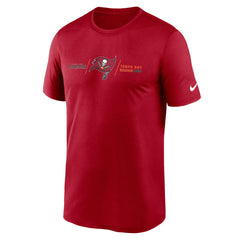 Nike Tampa Bay Buccaneers Horizontal Lockup Legend Performance T-Shirt Red