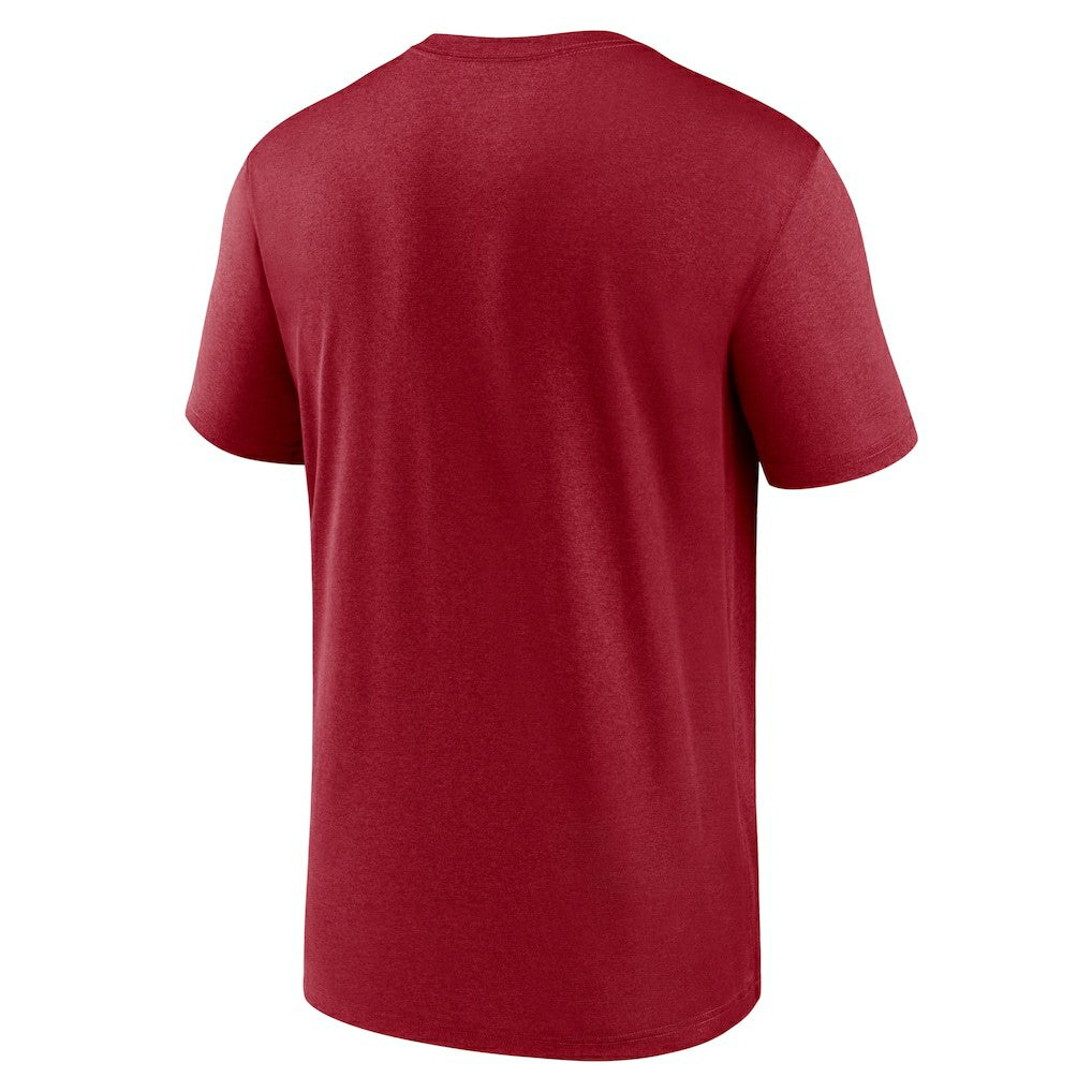 Nike Arizona Cardinals Horizontal Lockup Legend Performance T-Shirt Cardinal