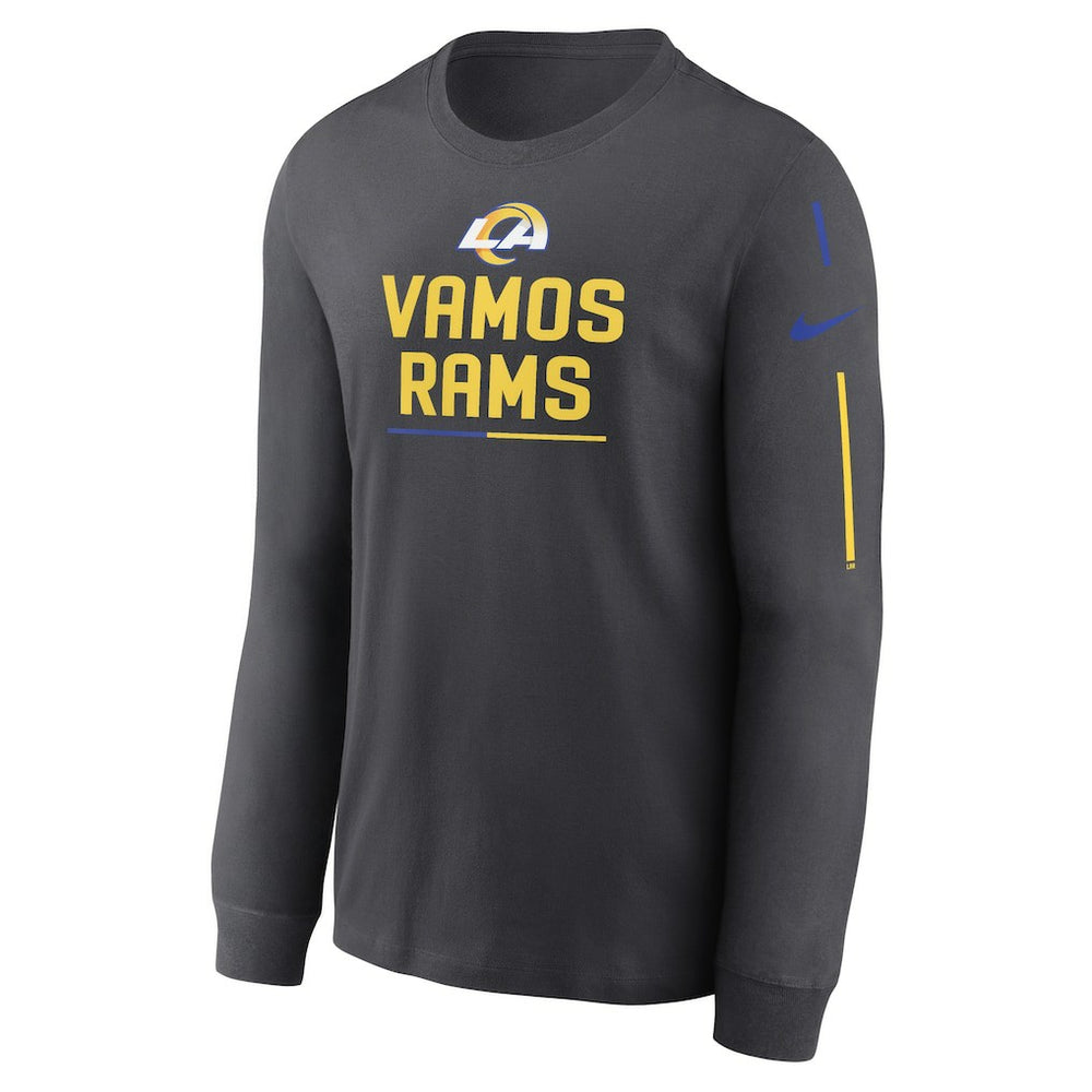 Nike Los Angeles Rams Team Slogan Long Sleeve T-Shirt Anthracite