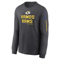 Nike Los Angeles Rams Team Slogan Long Sleeve T-Shirt Anthracite