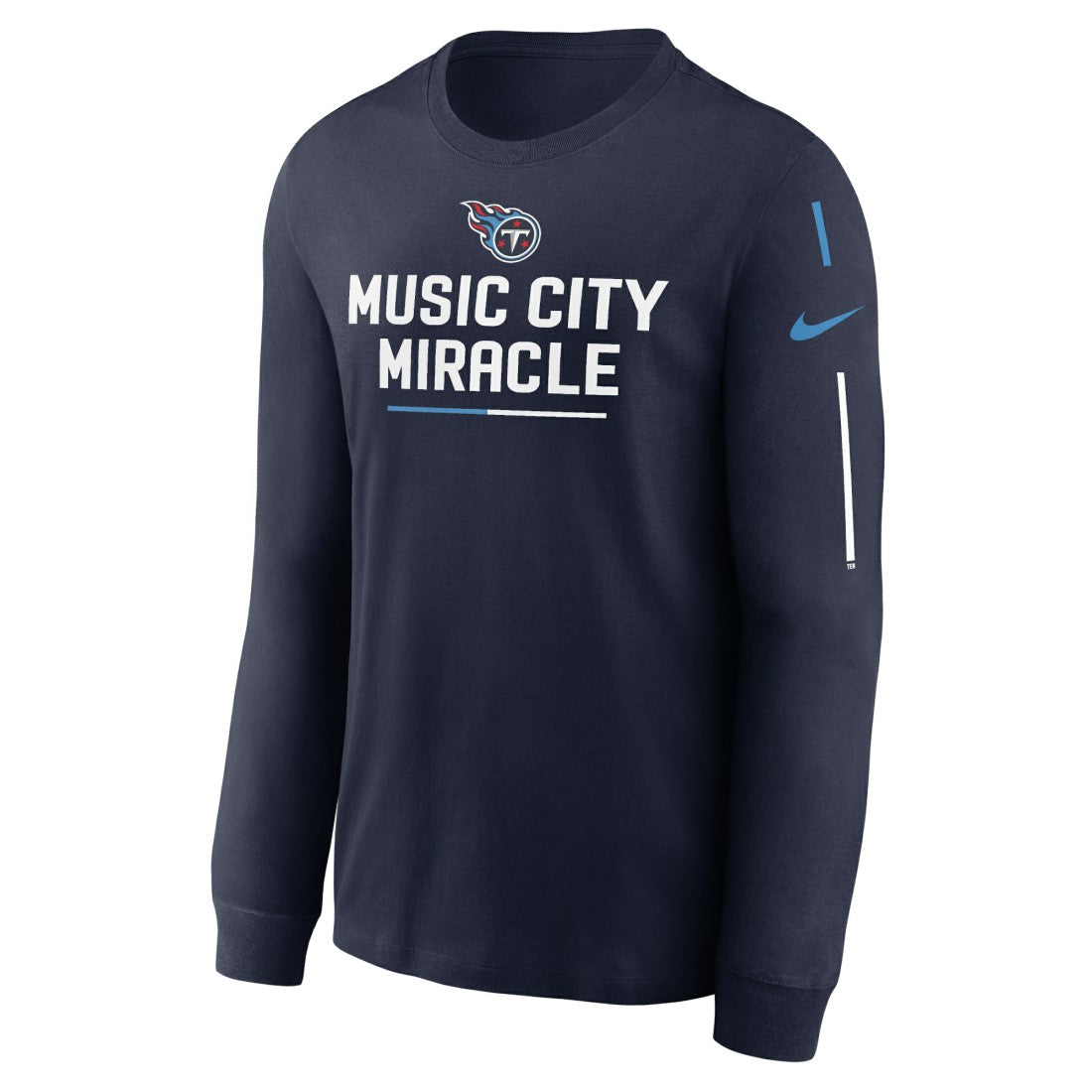 Nike Tennessee Titans Team Slogan Long Sleeve T-Shirt Navy