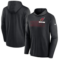 Nike Arizona Cardinals Lightweight Performance Hooded Long Sleeve T-Shirt Black