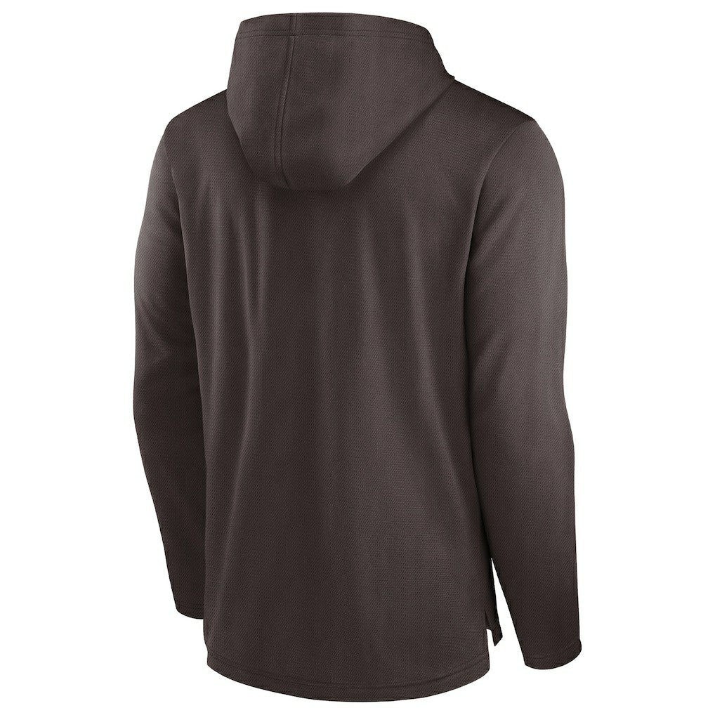 Nike Cleveland Browns Lightweight Performance Hooded Long Sleeve T-Shirt Brown