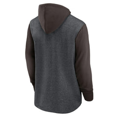 Nike Cleveland Browns Surrey Legacy Pullover Hoodie Heathered Charcoal/Brown