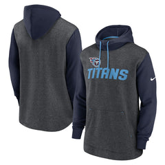 Nike Tennessee Titans Surrey Legacy Pullover Hoodie Heathered Charcoal/Navy