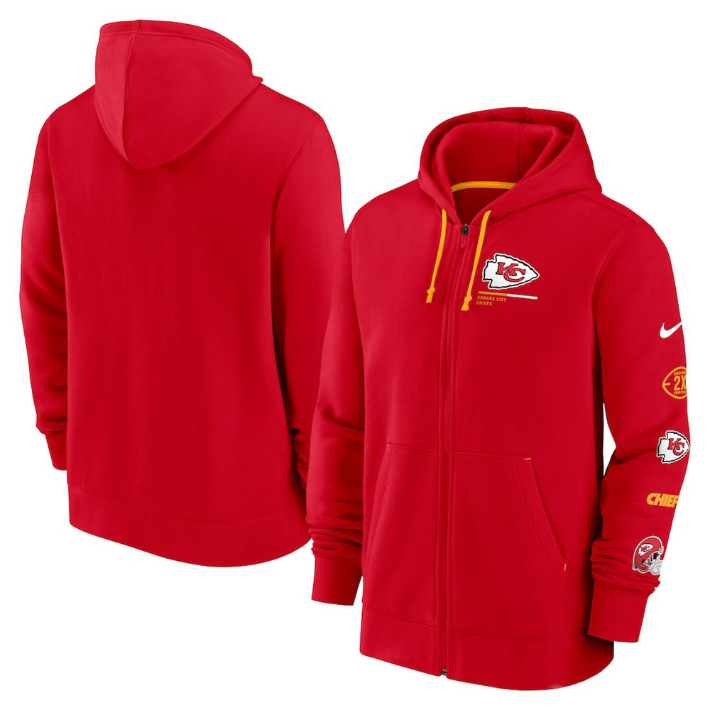 Nike Kansas City Chiefs Surrey Full-Zip Hoodie Red