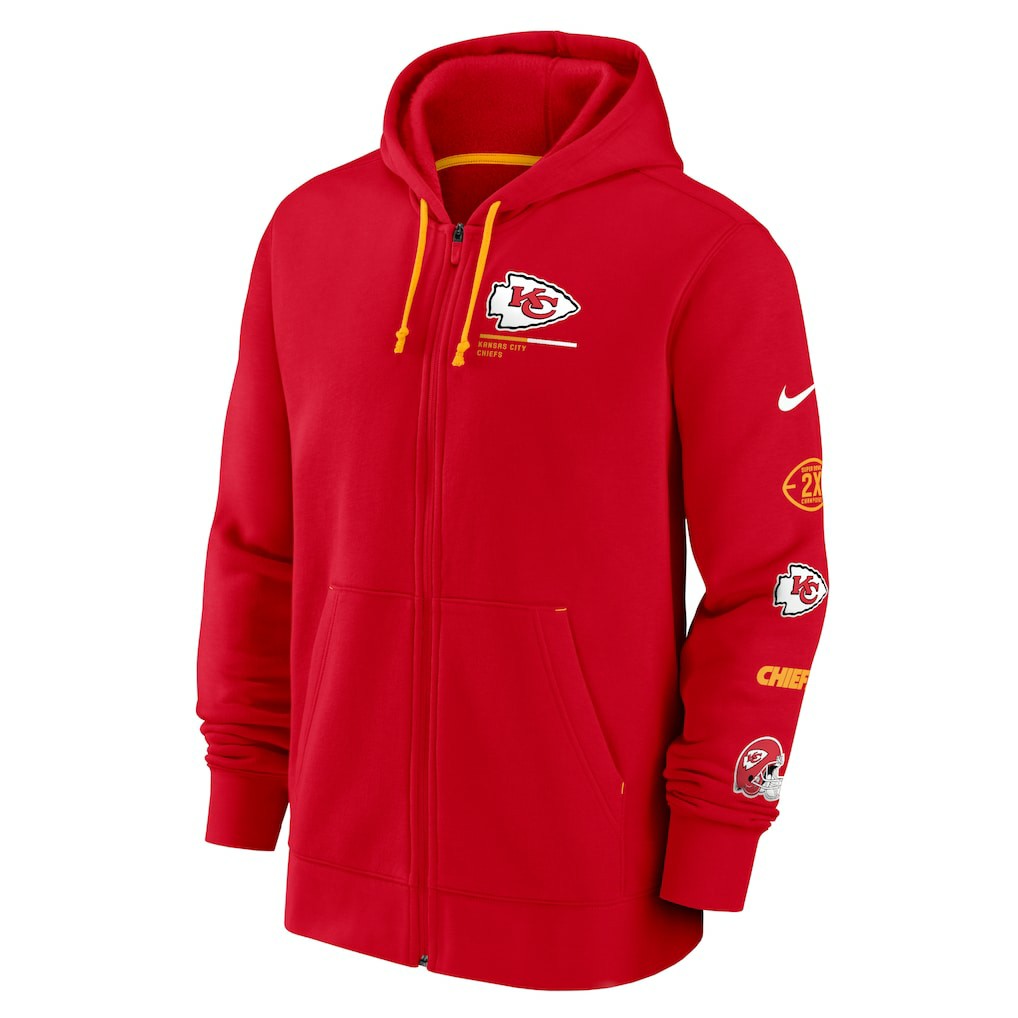Nike Kansas City Chiefs Surrey Full-Zip Hoodie Red