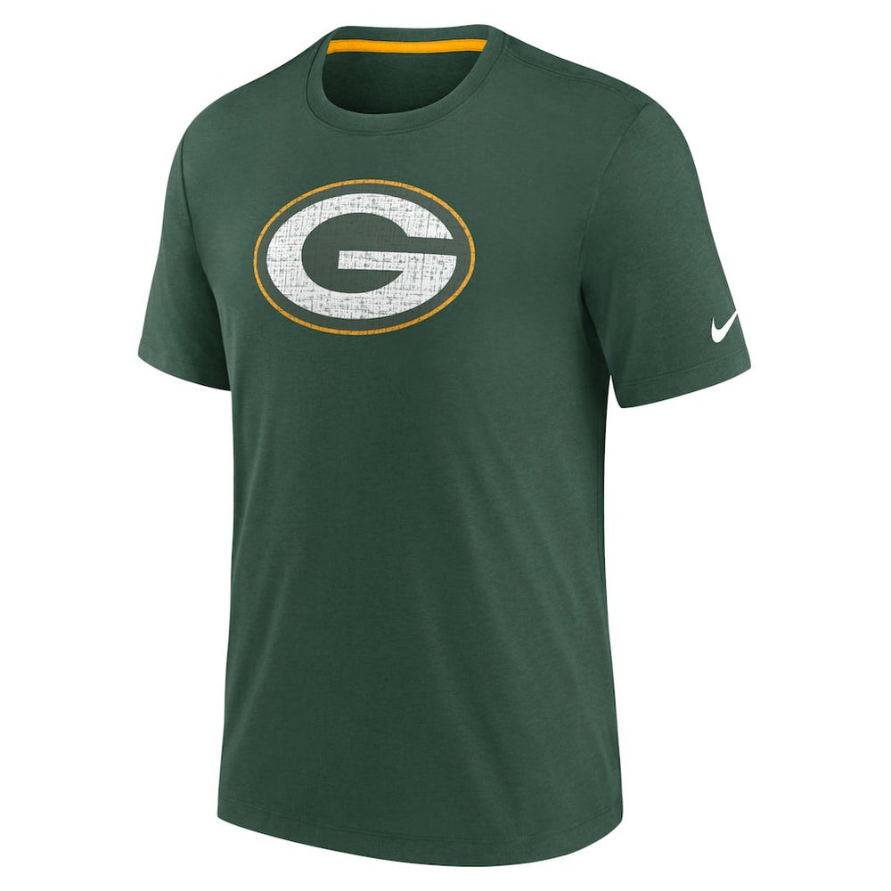 Nike Green Bay Packers Rewind Playback Logo Tri-Blend T-Shirt Green