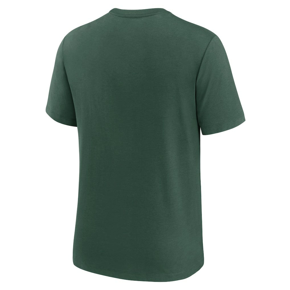 Nike Green Bay Packers Rewind Playback Logo Tri-Blend T-Shirt Green