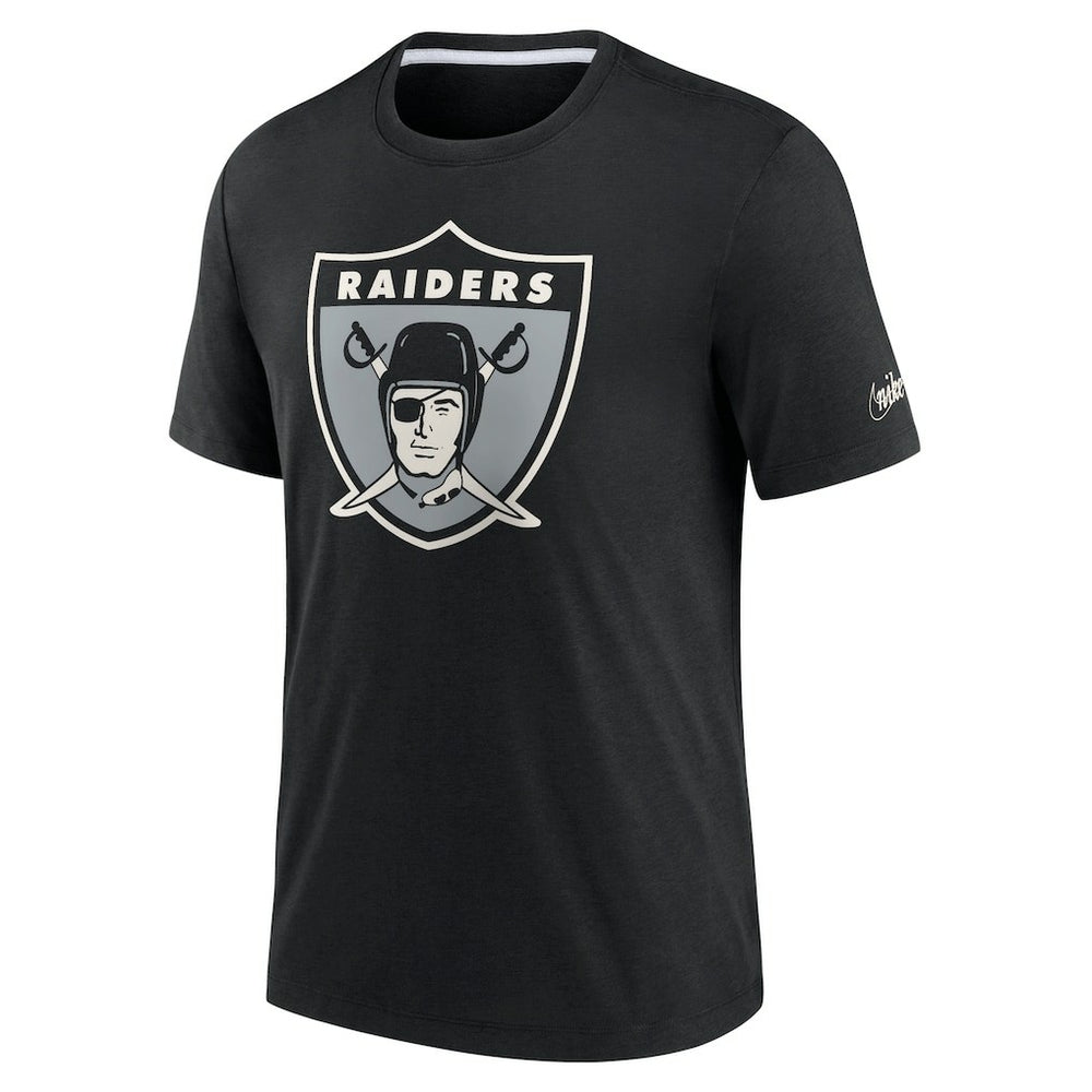 Nike Las Vegas Raiders Rewind Playback Logo Tri-Blend T-Shirt Black
