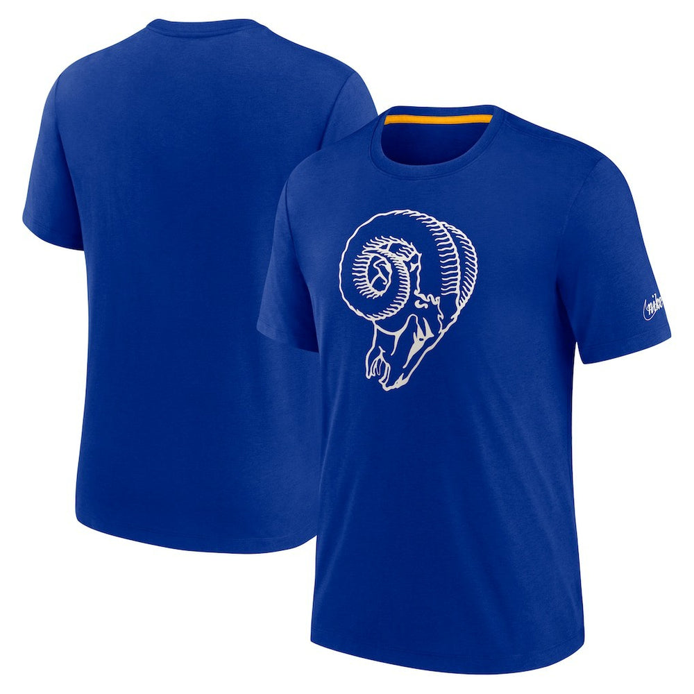 Nike Los Angeles Rams Rewind Playback Logo Tri-Blend T-Shirt Royal