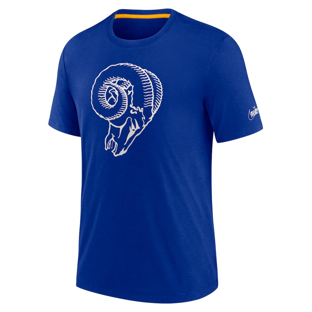 Nike Los Angeles Rams Rewind Playback Logo Tri-Blend T-Shirt Royal