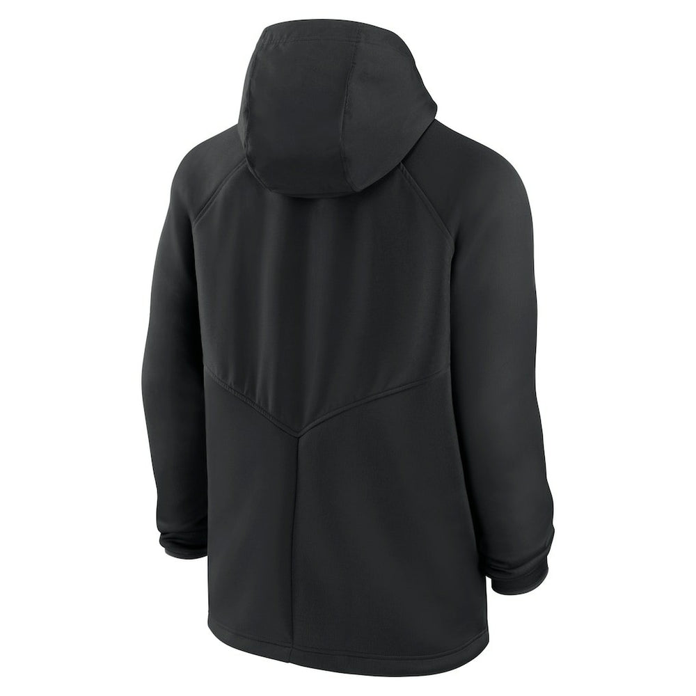 Nike Kansas City Chiefs Spacer Raglan Performance Full-Zip Hoodie Black