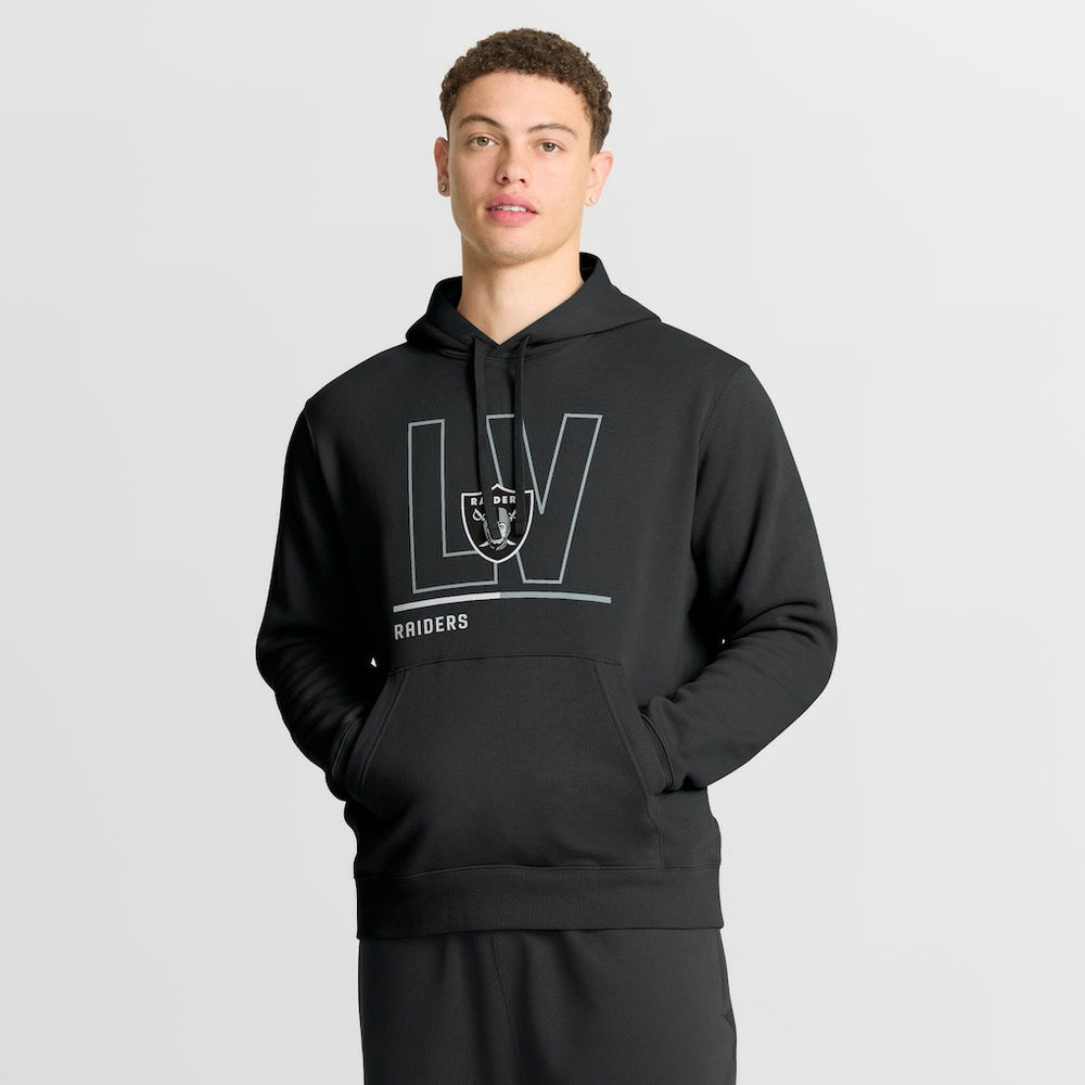 Nike Las Vegas Raiders City Code Club Fleece Pullover Hoodie Black
