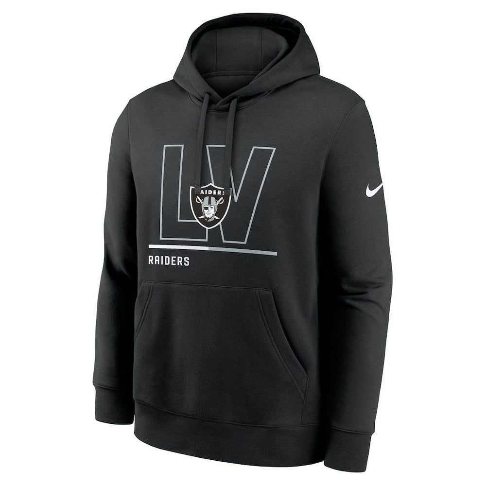 Nike Las Vegas Raiders City Code Club Fleece Pullover Hoodie Black