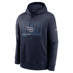 Nike Tennessee Titans City Code Club Fleece Pullover Hoodie Navy