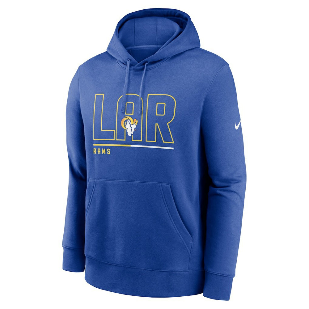 Nike Los Angeles Rams City Code Club Fleece Pullover Hoodie Royal