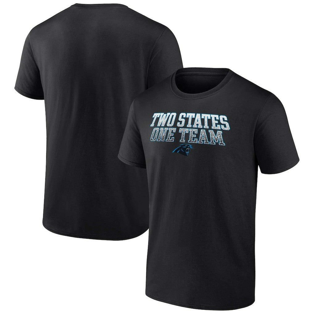 Fanatics Carolina Panthers Big & Tall Two States One Team Statement T-Shirt Black