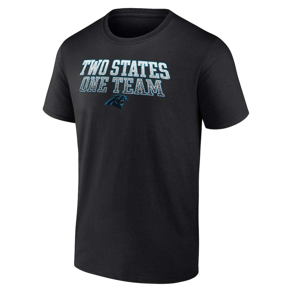 Fanatics Carolina Panthers Big & Tall Two States One Team Statement T-Shirt Black