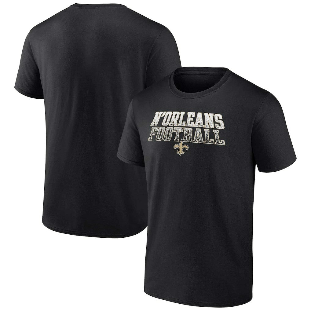 Fanatics New Orleans Saints Big & Tall N'Orleans Football Statement T-Shirt Black