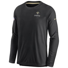 Nike New Orleans Saints Sideline Lockup Performance Pullover Sweatshirt Black