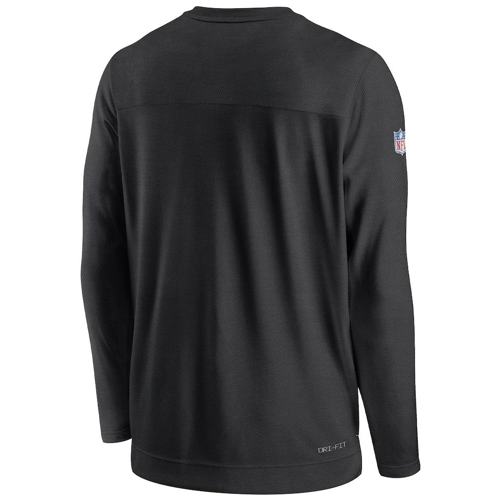 Nike New Orleans Saints Sideline Lockup Performance Pullover Sweatshirt Black
