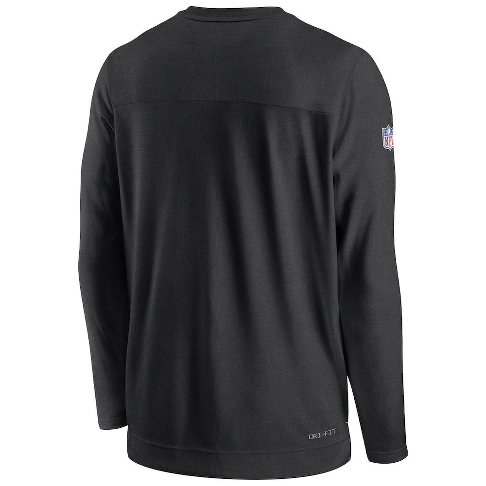 Nike New Orleans Saints Sideline Lockup Performance Pullover Sweatshirt Black