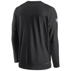 Nike New Orleans Saints Sideline Lockup Performance Pullover Sweatshirt Black